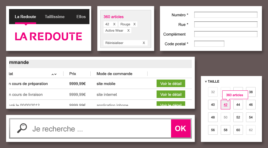 Détails de plusieurs projets